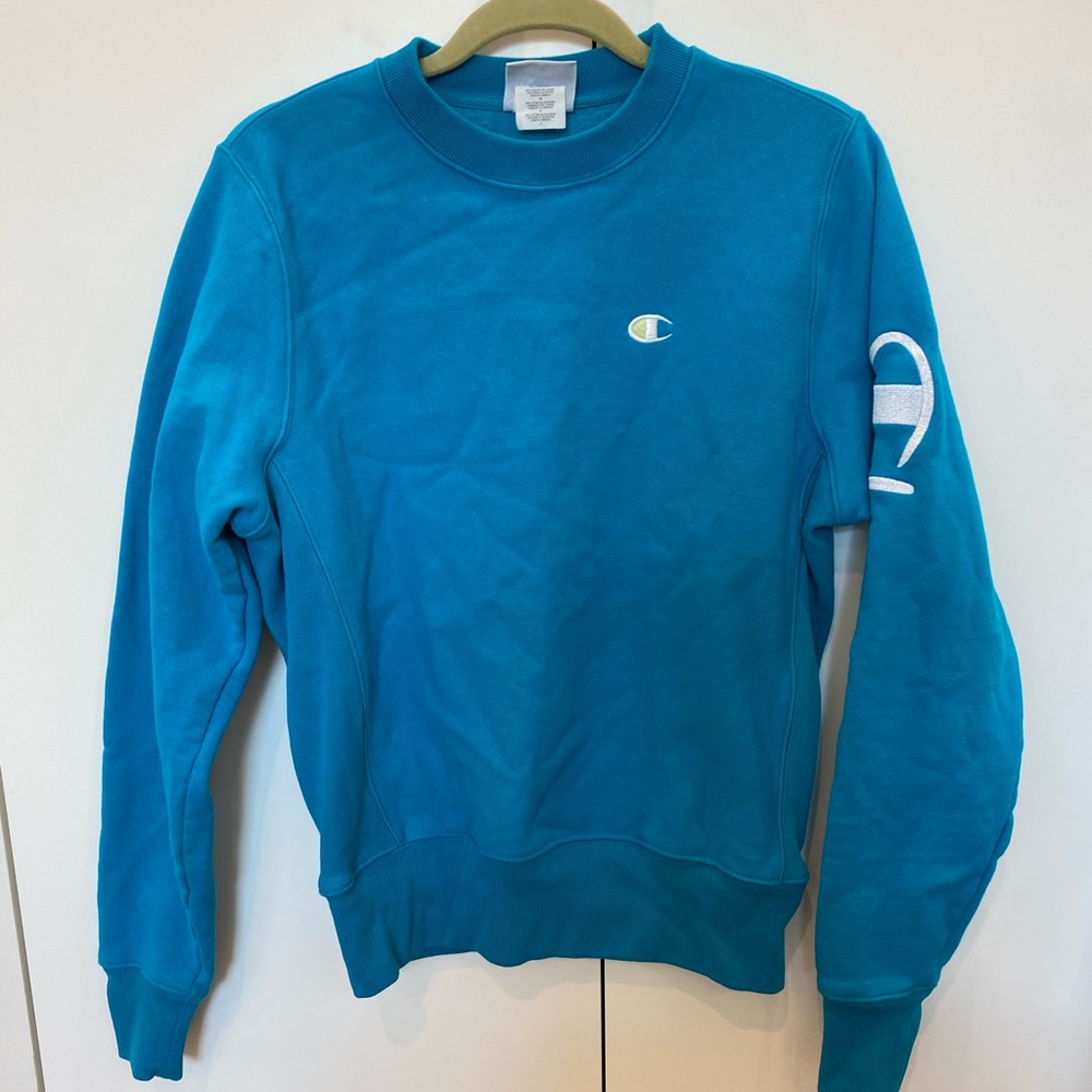 turquoise champion crew neck